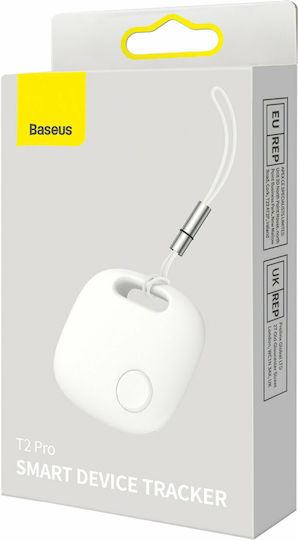 Baseus Intelligent T2 Pro Съвместим С Apple Find My И Google Find Hub Бял С Откриване На Смартфон