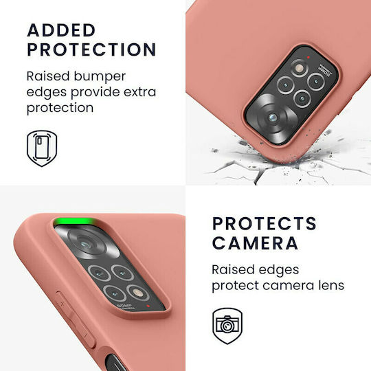 KWmobile Back Cover Silicone Grapefruit Pink (Redmi Note 11 / 11S 4G)