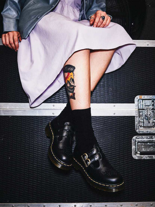 Women's Leather Oxford Shoes Black