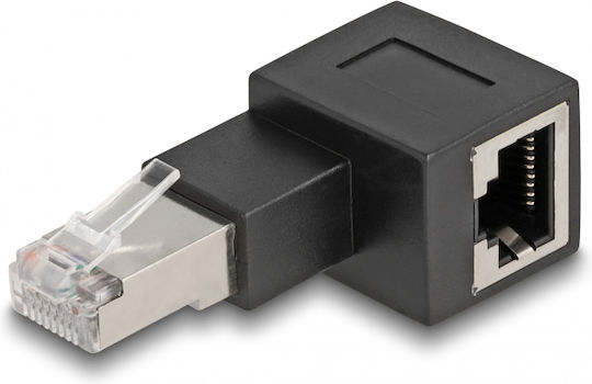 DeLock Конвертор RJ-45 мъжки към RJ-45 женски Черен 1бр 87864