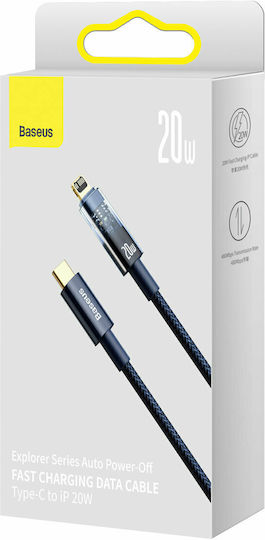 Baseus Explorer Braided USB-C to Lightning Cable 20W Blue 1m (CATS000003)