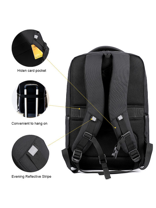 Arctic Hunter Hera B00111C Wasserdicht Tasche Rucksack für Laptop 15.6" in Schwarz Farbe