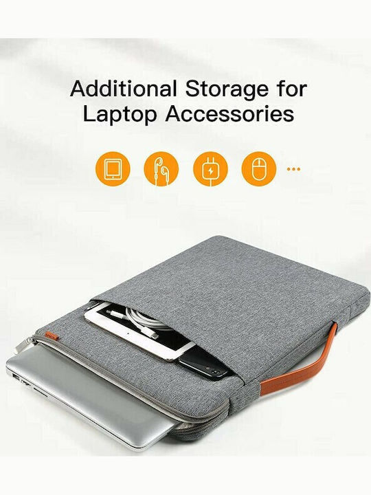 Inateck 360° Protection Αδιάβροχη Θήκη για Laptop 15.6" σε Γκρι χρώμα