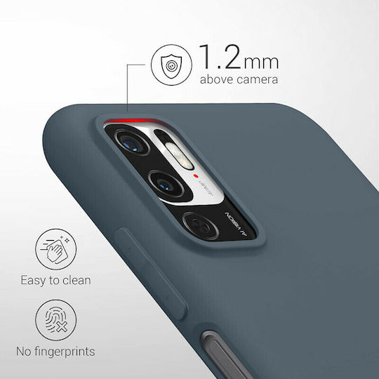 KWmobile Umschlag Rückseite Silikon Dark Slate (Redmi Note 10 5G / Poco M3 Pro)