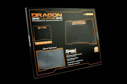 DragonWar Speed Edition Gaming Mouse Pad Medium (340mm) Μαύρο GL-55290
