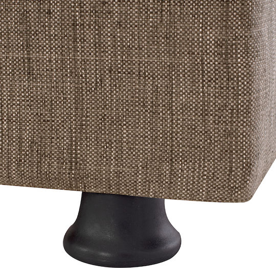 Andri Dreisitzer Sofa mit Stauraum in Braun 180x72x77cm