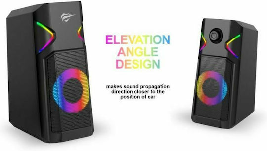 Havit SK204 2.0 Speakers with RGB 3W Black