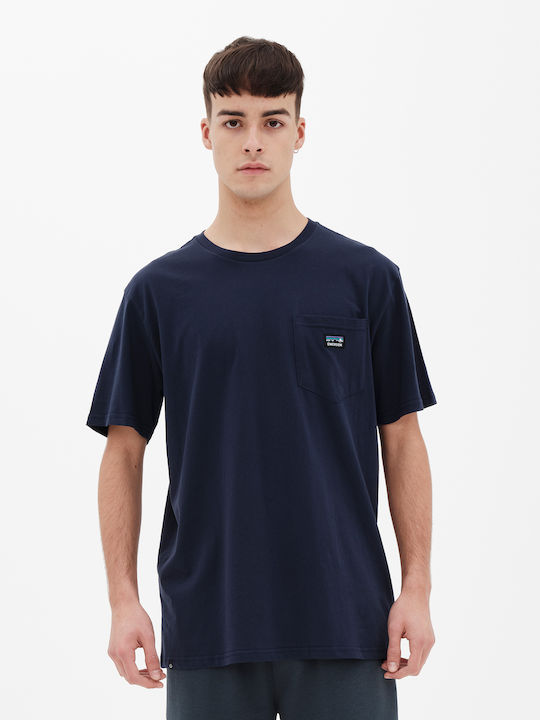 Emerson Herren T-Shirt Kurzarm Marineblau