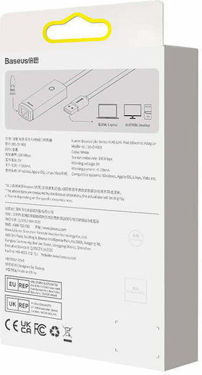 Baseus Lite Series USB Network Adapter with Wired Ethernet Connection