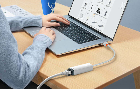 Baseus Lite Series USB-C Network Adapter with Wired Gigabit Ethernet Connection