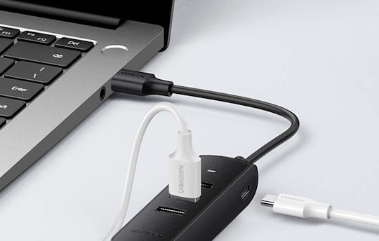 Ugreen CM416 Hub 3 Θυρών USB 2.0 με σύνδεση USB-A / Ethernet