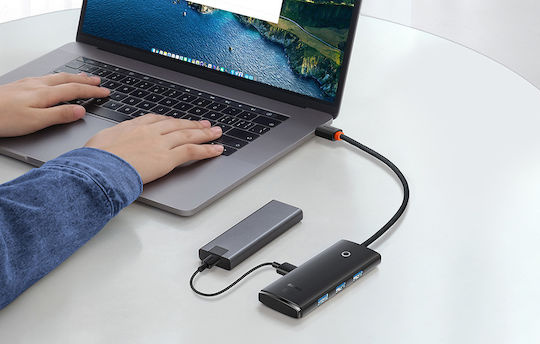 Baseus Lite Series 25cm Hub 5 Ports USB 3.0 with USB-A Connection