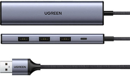 Ugreen Hub 4 Ports USB 3.0 with USB-A Connection Silver