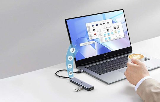 Ugreen Hub 4 Ports USB 3.0 with USB-A Connection Silver