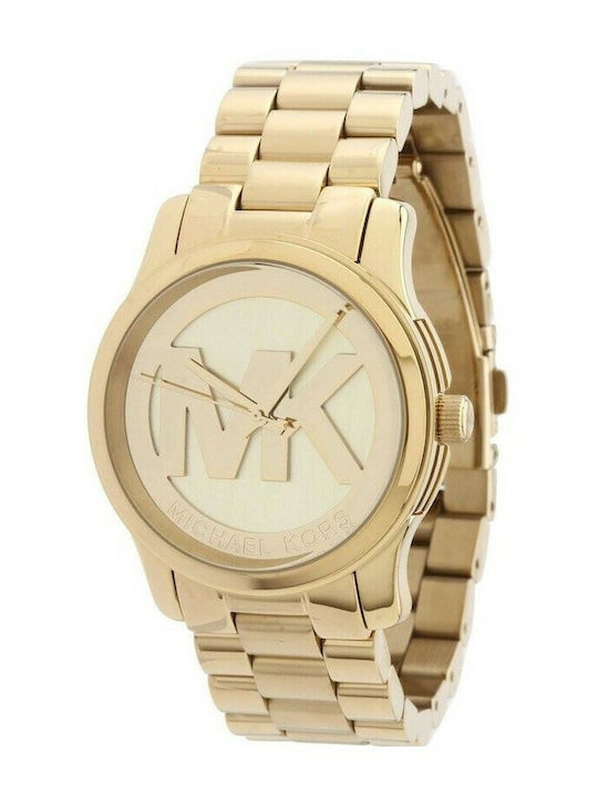 Michael Kors Runway Women's Watch with Gold Metal Bracelet