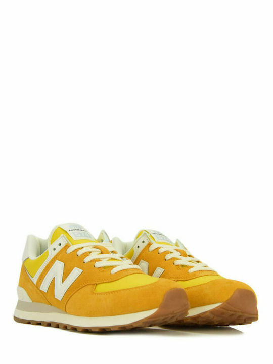 New Balance 574 Ανδρικά Ανατομικά Sneakers Πορτοκαλί