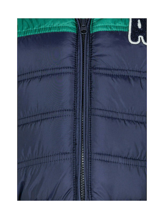 Losan Kids Quilted Jacket Short with Hood Blue