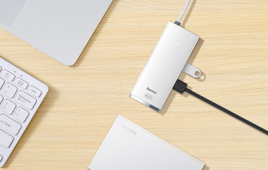 Baseus Lite Series USB-C Docking Station με HDMI Λευκό