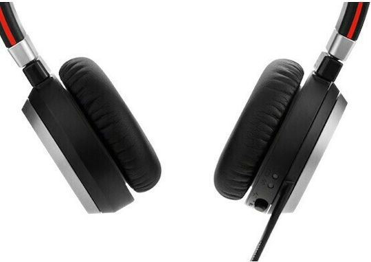 Jabra Evolve 65 SE Stereo UC w/Charging Stand Drahtlos Auf dem Ohr Multimedia-Headsets mit Mikrofon und Verbindung Bluetooth in Schwarz Farbe