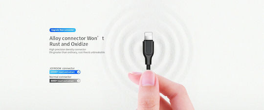 Joyroom S-L352 LED USB 2.0 до микро USB кабел Черен 1м 1бр