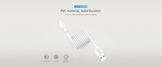 Joyroom S-L352 LED USB 2.0 до микро USB кабел Черен 1м 1бр