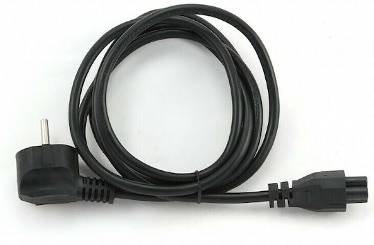 Gembird Schuko - IEC C5 Cable 1m Μαύρο PC-186-ML12-1M