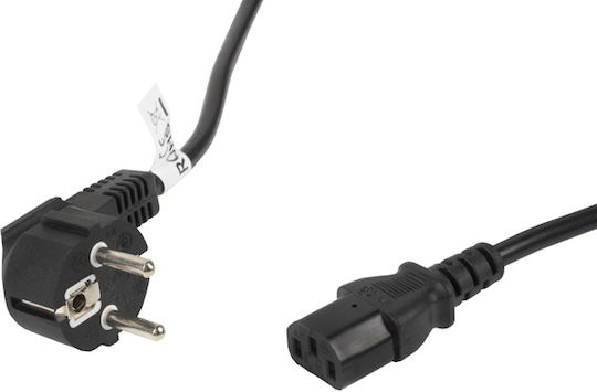 Lanberg IEC C13 - Schuko Cable 10m Black (CA-C13C-11CC-0100-BK)