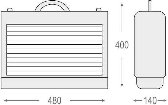 Olympia Electronics RT-24 Electric Insect Trap with Adhesive Surface 60W 925024000