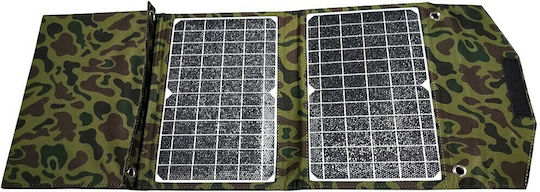 Foldable Solar Panel Charger 28W with USB Output for Rechargeable Batteries