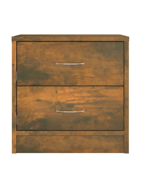 Wooden Bedside Table Smoky Oak 40x30x40cm