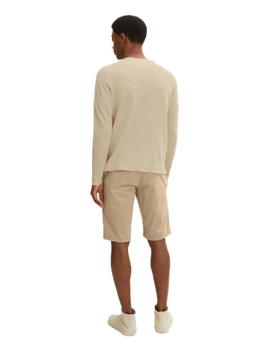 Satin stretch chino shorts tom taylor beige