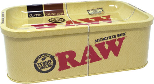 Raw Rolling Tray Munchies Box 90mm 17cm