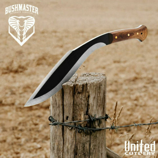 United Cutlery Bushmaster Backcountry Kukri Καφέ σε Δερμάτινη Θήκη