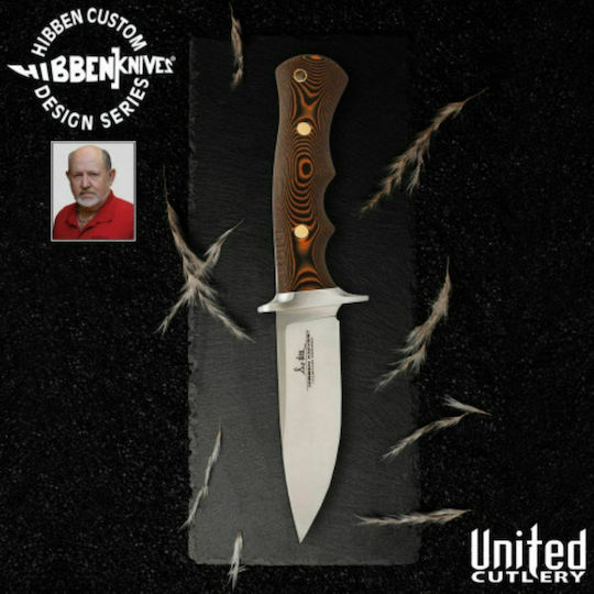 United Cutlery Gil Hibben Tundra Μαχαίρι Καφέ σε Δερμάτινη Θήκη