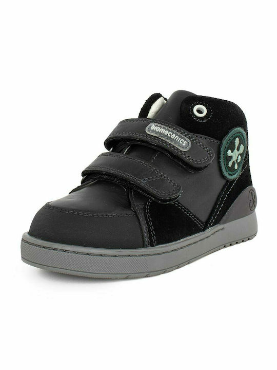 Biomecanics Kinder-Sneaker Hoch mit Klettverschluss Schwarz