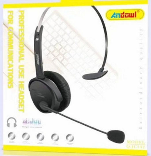 Andowl Q-JC142 On Ear Multimedia Ακουστικά με μικροφωνο και σύνδεση 3.5mm Jack