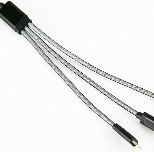 Regular USB to Lightning / micro USB 1m Cable Gray (3857)