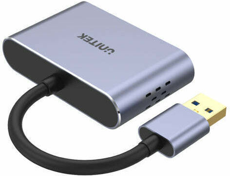 Unitek Converter USB-A male to HDMI / VGA female Gray 1pcs V1304A