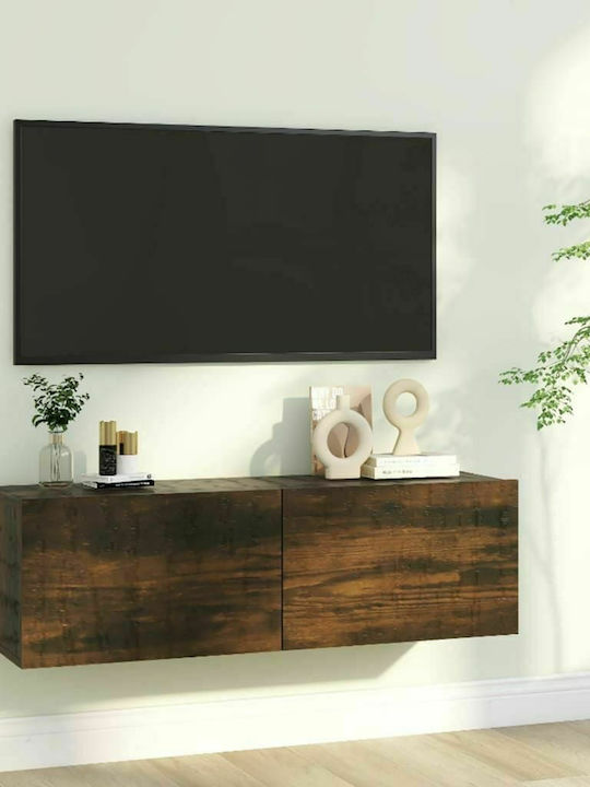 Particle Board TV Furniture Καπνιστή Δρυς L100xW30xH30cm