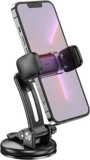 Hoco Suport Auto pentru Telefon cu cârlige reglabile Neagră