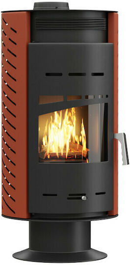 Thermogatz GSA 16 R Χαλύβδινη Ξυλόσομπα Αερόθερμη 17.1kW Κόκκινη