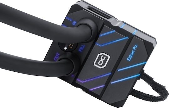 Alphacool Eisbaer Pro Aurora 420 Υδρόψυξη AIO CPU με 3 Ανεμιστήρες 140mm και RGB Φωτισμό