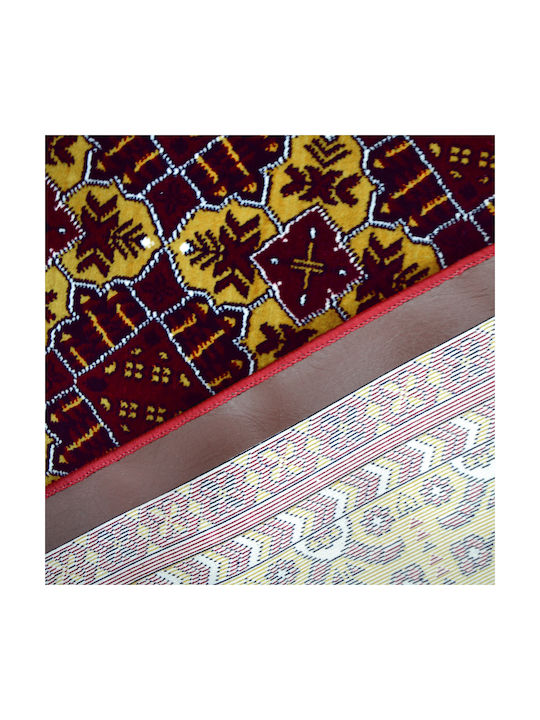 Saray Home Traditional Bedroom Rugs Set Burgundy L0270-SET 3pcs