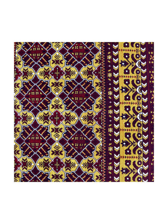 Saray Home Traditional Bedroom Rugs Set Burgundy L0270-SET 3pcs