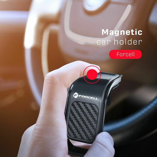 Forcell Carbon B060 Suport Auto pentru Telefon cu magnet Neagră FOCM-085024