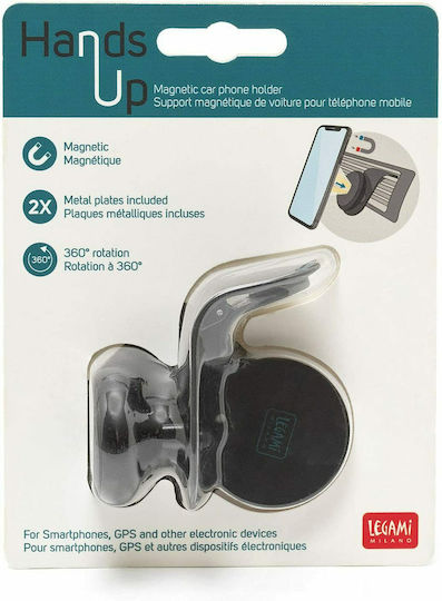 Legami Milano Hands Up Car Mobile Mount with Magnet Black
