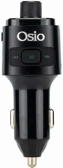 Osio FM предавател за кола с Bluetooth / MicroSD / Type-C / USB