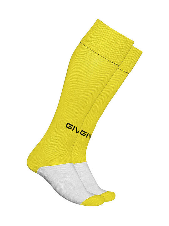 Givova Calza Calcio Giallo Football Socks Yellow 1 Pair