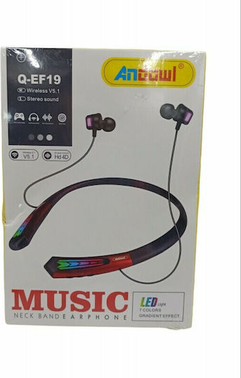 Andowl Q-EF19 In ear Bluetooth хендсфри Слушалки Черен