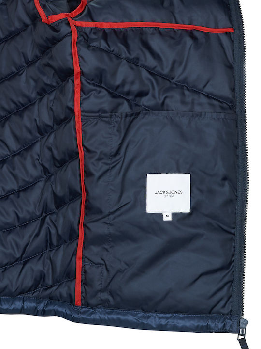 Jacke Puffer Navy Red